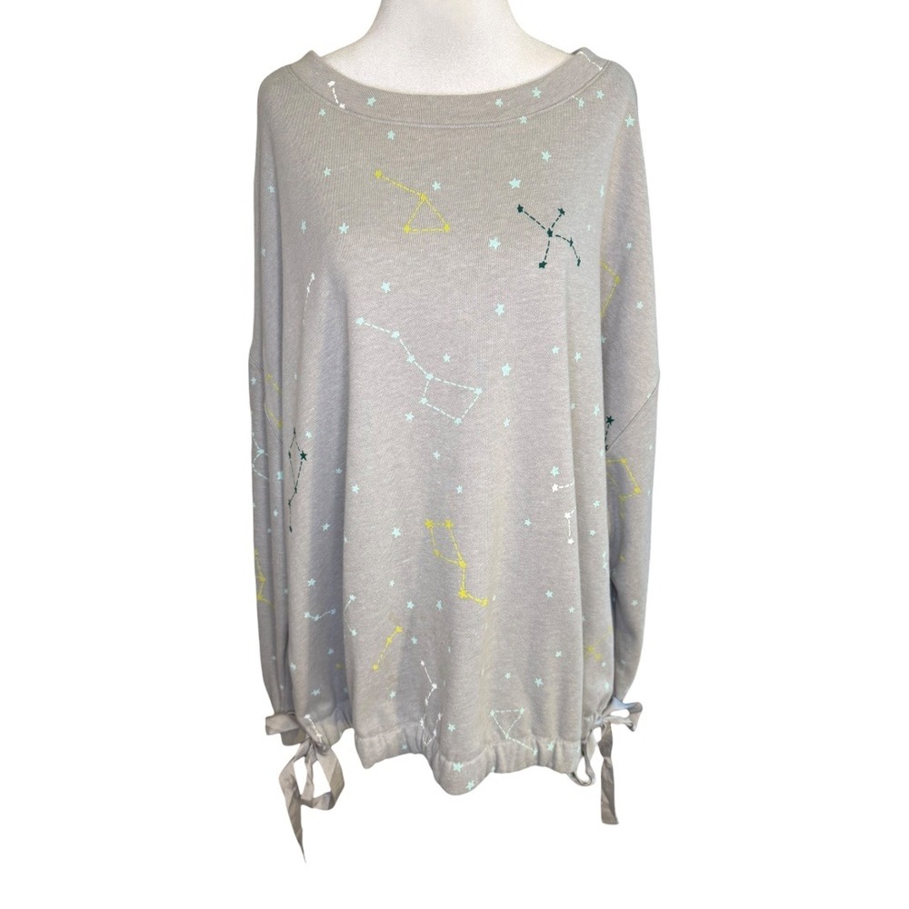 Lou &‎ Grey Gray Constellation Star Sweatshirt Pullover XXL